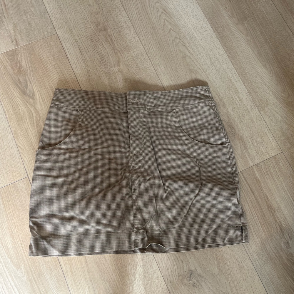 Avia checkered skirt in different brown and taupe colours